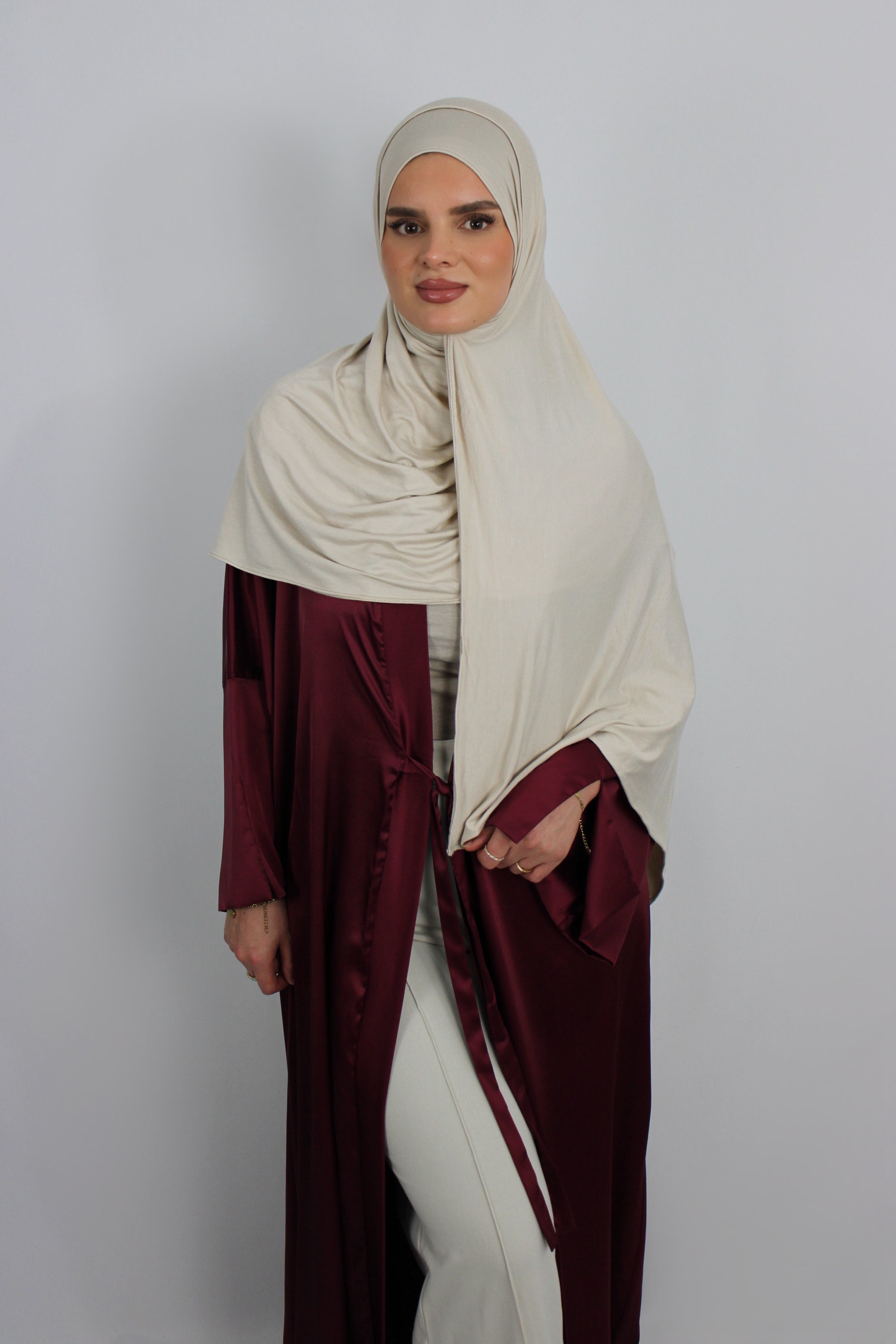 Kimono Satin - Bordaux